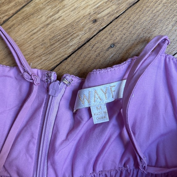 WAYF Women's Wisteria purple Tiered Midi Dress size medium - Picture 8 of 10